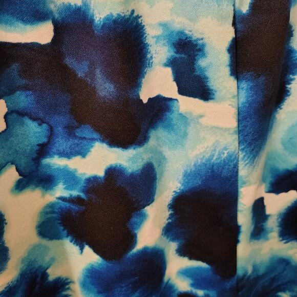 Maxine Of Hollywood Swimming Suit 1 Piece Woman's Plus Size 3x 22 24 Blue Tiedye - Picture 6 of 7